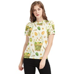 Easter Eggs   Women s Short Sleeve Rash Guard by ConteMonfrey