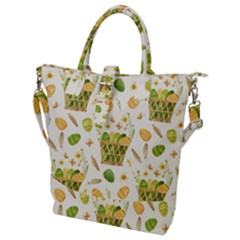 Easter Eggs   Buckle Top Tote Bag by ConteMonfrey