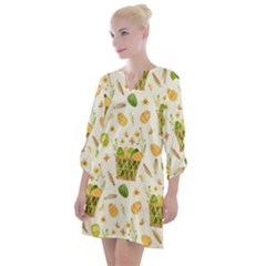 Easter Eggs   Open Neck Shift Dress by ConteMonfrey