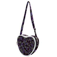 Abstract Collage Random Pattern Heart Shoulder Bag by dflcprintsclothing