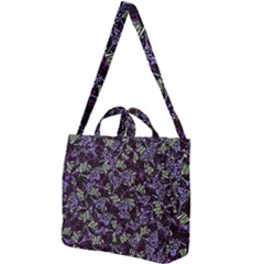 Abstract Collage Random Pattern Square Shoulder Tote Bag