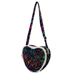 Sketch Graphic Illustration Heart Shoulder Bag