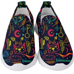 Sketch Graphic Illustration Kids  Slip On Sneakers by Vaneshart