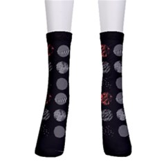 Black And Multicolored Polka Dot Wallpaper Artwork Digital Art Crew Socks by danenraven