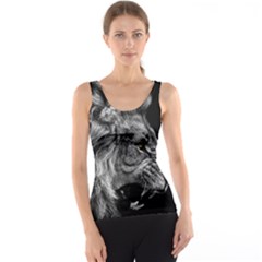 Roar Angry Male Lion Black Tank Top by danenraven