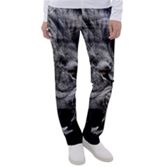 Roar Angry Male Lion Black Women s Casual Pants by danenraven