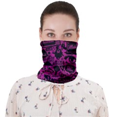 Pink And Black Logo Illustration Face Covering Bandana (adult) by danenraven