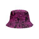 Pink And Black Logo Illustration Inside Out Bucket Hat (Kids) View1