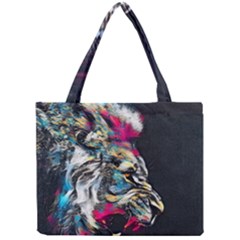 Angry Male Lion Roar Mini Tote Bag by danenraven