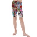 Multicolored Floral Digital Wallpaper Abstract Flowers Heart Free Download Kids  Mid Length Swim Shorts View1