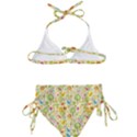 Nature Doodle Art Trees Birds Owl Children Pattern Multi Colored Kids  Classic Bikini Set View2