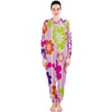 Multicolored Floral Wallpaper Pattern Background Texture Surface OnePiece Jumpsuit (Ladies) View1