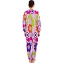 Multicolored Floral Wallpaper Pattern Background Texture Surface OnePiece Jumpsuit (Ladies) View2