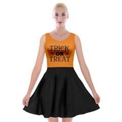 Trick Or Treat Velvet Skater Dress by ConteMonfrey