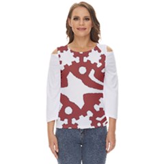 IM Fourth Dimension INSTAFOREX Cut Out Wide Sleeve Top