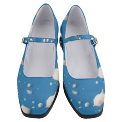 Ice Cream Bubbles Texture Women s Mary Jane Shoes by dflcprintsclothing