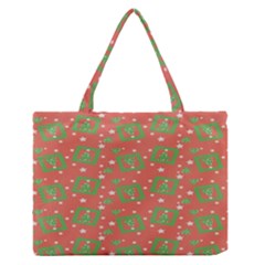 Christmas Textur Zipper Medium Tote Bag by artworkshop