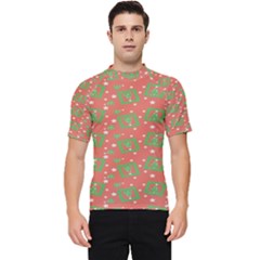 Christmas Textur Men s Short Sleeve Rash Guard by artworkshop