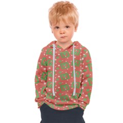 Christmas Textur Kids  Overhead Hoodie by artworkshop