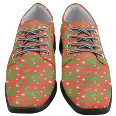 Christmas Textur Women Heeled Oxford Shoes by artworkshop