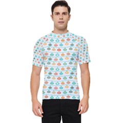 Christmas Textur 02 Men s Short Sleeve Rash Guard by artworkshop