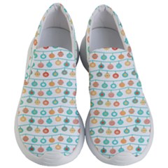 Christmas Textur 02 Women s Lightweight Slip Ons by artworkshop