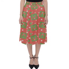 Christmas Textur 01 Classic Midi Skirt by artworkshop