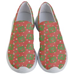 Christmas Textur 01 Women s Lightweight Slip Ons