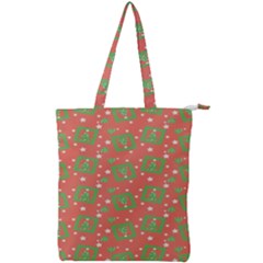 Christmas Textur 01 Double Zip Up Tote Bag by artworkshop