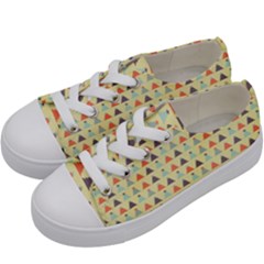 Christmas Textur 05 Kids  Low Top Canvas Sneakers by artworkshop