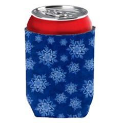 Snowflakes And Star Patterns Blue Snow Can Holder by artworkshop