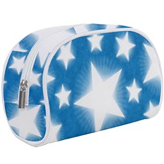 Snowflakes And Star Patterns Blue Stars Make Up Case (large) by artworkshop