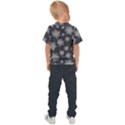 Snowflakes And Star Patterns Grey Snow Kids  Sports Tee View2