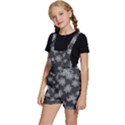 Snowflakes And Star Patterns Grey Snow Kids  Short Overalls View2