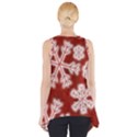 Snowflakes And Star Patterns Red Frost Side Drop Tank Tunic View2