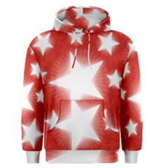 Snowflakes And Star Patterns Red Stars Men s Core Hoodie by artworkshop