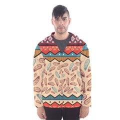 Ethnic Tribal Pattern Background Men s Hooded Windbreaker