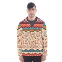 Ethnic tribal pattern background Men s Hooded Windbreaker View1