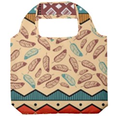 Ethnic Tribal Pattern Background Foldable Grocery Recycle Bag by Vaneshart