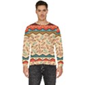 Ethnic tribal pattern background Men s Fleece Sweatshirt View1