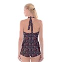 Carpet symbols Boyleg Halter Swimsuit  View2