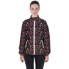 Carpet Symbols Women s High Neck Windbreaker by Gohar