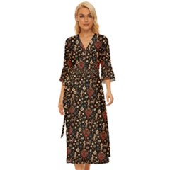 Carpet Symbols Midsummer Wrap Dress