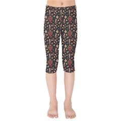 Carpet Symbols Kids  Capri Leggings  by Gohar