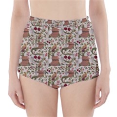 Ornaments High-waisted Bikini Bottoms by Gohar