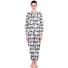 Cute Worm Sketchy Drawing Motif Pattern Onepiece Jumpsuit (ladies) by dflcprintsclothing