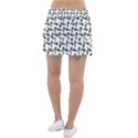 Cute Worm Sketchy Drawing Motif Pattern Classic Tennis Skirt View2