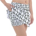 Cute Worm Sketchy Drawing Motif Pattern Classic Tennis Skirt View3