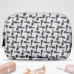 Cute Worm Sketchy Drawing Motif Pattern Make Up Pouch (small)