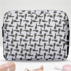 Cute Worm Sketchy Drawing Motif Pattern Make Up Pouch (large) by dflcprintsclothing